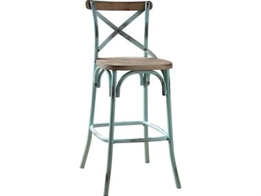 Acme Furniture Zaire Antique Sky Oak Walnut Wood Bar Stool ACF96806