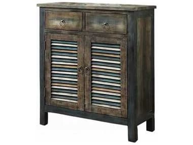 Acme Furniture Antique Oak Teal Brown Accent Chest ACF97253