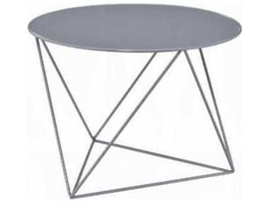 Acme Furniture Epidia Round Metal Gray End Table ACF97843