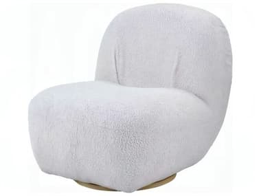 Acme Furniture Yedaid Swivel White Accent Chair ACFAC00231
