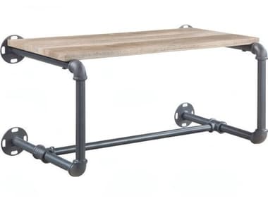 Acme Furniture Brantley Oak Sandy Gray Towel Rack ACFAC00432