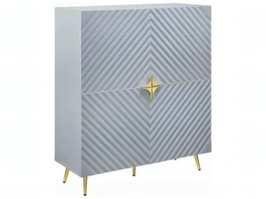Acme Furniture Gaines Gray High Gloss Accent Chest ACFAC01032