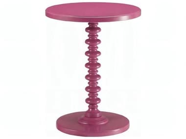 Acme Furniture Acton Round Wood Purple End Table ACFAC01196
