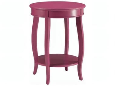 Acme Furniture Aberta Round Wood Purple End Table ACFAC01228