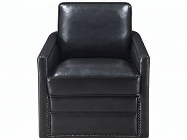 Acme Furniture Rocha Swivel Black Faux Leather Accent Chair ACFAC01885