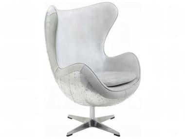 Acme Furniture Brancaster Swivel White Leather Accent Chair ACFAC01991