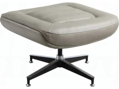 Acme Furniture Piran Twilight Gray Leather Ottoman ACFAC02585