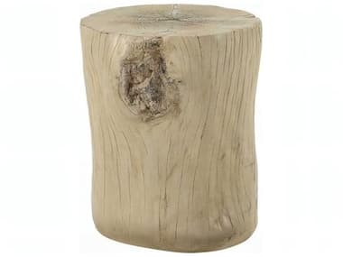 Acme Furniture Gene Round Faux Cement Natural Brown End Table ACFAC03783