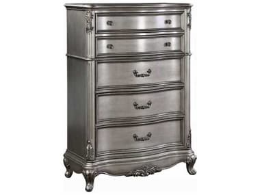 Acme Furniture Ariadne Antique Platinum Silver Poplar Wood Accent Chest ACFBD00607