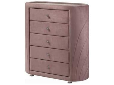 Acme Furniture Salonia Pink Velvet Accent Chest ACFBD01187