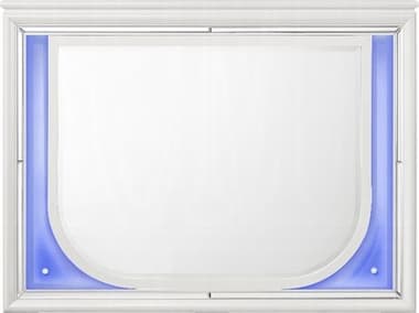 Acme Furniture Tarian Pearl White Rectangular Dresser Mirror ACFBD02319