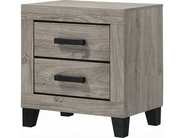 Acme Furniture Mari 2-Drawers Rubberwood Nightstand ACFBD04143