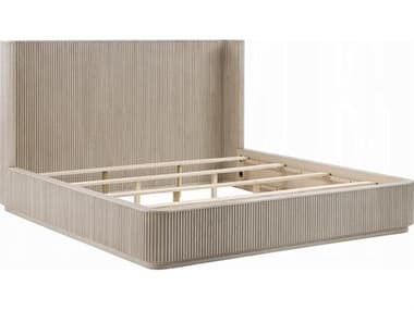 Acme Furniture Leanna Light Oak Beige Hardwood Wood King Platform Bed ACFBD05431EK