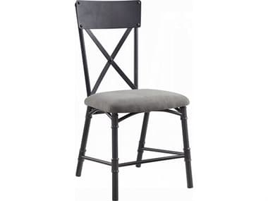 Acme Furniture Edina Gray Upholstered Armless Dining Chair Set of 2 ACFDN01058