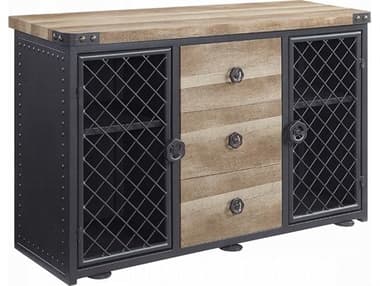 Acme Furniture Edina 50" Oak Sandy Black Sideboard ACFDN01059
