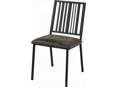 Acme Furniture Zudora Black Faux Leather Armless Dining Chair Set of 2 ACFDN01758