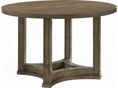 Acme Furniture Parfield Round Wood Weathered Oak Dining Table ACFDN01809