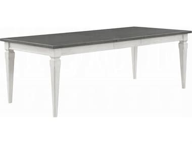 Acme Furniture Katia Rectangular Wood Gray Weathered White Dining Table ACFDN02273