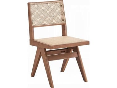 Acme Furniture Velentina Rubberwood Natural Armless Dining Chair Set of 2 ACFDN02372