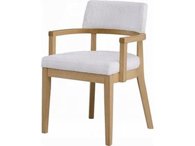Acme Furniture Kasem Plywood Beige Upholstered Arm Dining Chair Set of 2 ACFDN02616