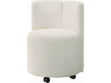 Acme Furniture Blayde Rubberwood White Upholstered Armless Dining Chair Set of 2 ACFDN02866