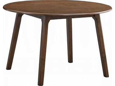 Acme Furniture Keiki Round Wood Walnut Dining Table ACFDN02915