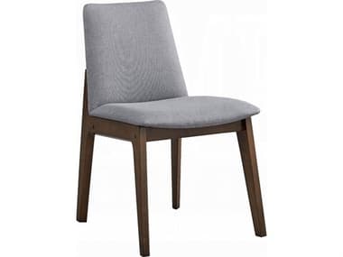 Acme Furniture Kaela Rubberwood Gray Upholstered Armless Dining Chair Set of 2 ACFDN02926