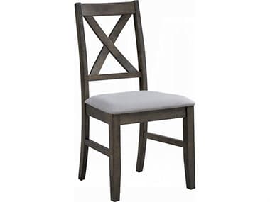 Acme Furniture Marit Plywood Gray Upholstered Armless Dining Chair Set of 2 ACFDN02936