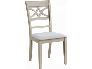 Acme Furniture Ferris Plywood Beige Upholstered Armless Dining Chair Set of 2 ACFDN02946