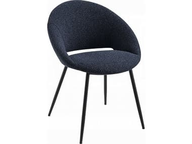 Acme Furniture Klaus Plywood Black Upholstered Armless Dining Chair Set of 2 ACFDN03047
