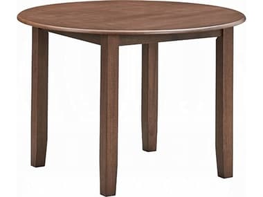 Acme Furniture Ferris Round Wood Brown Dining Table ACFDN03340