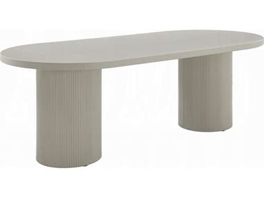 Acme Furniture Laela Oval Wood Bone White Dining Table ACFDN03695