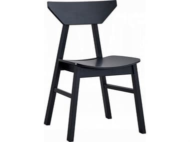 Acme Furniture Briar Rubberwood Black Armless Dining Chair Set of 4 ACFDN04176