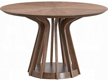 Acme Furniture Seda Round Wood Walnut Dining Table ACFDN04190