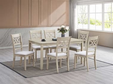 Acme Furniture Ferris Rubberwood Dining Room Set ACFFERRISDINSET
