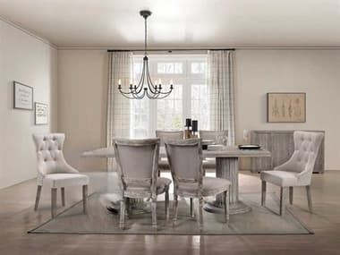 Acme Furniture Gabrian Rubberwood Dining Room Set ACFGABRIANDINSET