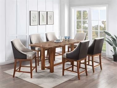 Acme Furniture Gilsea Acacia Wood Dining Room Set ACFGILSEADINSET