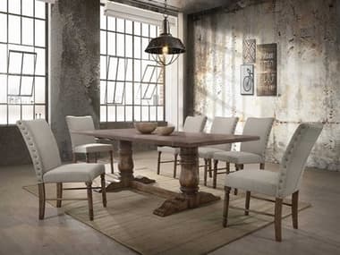 Acme Furniture Leventis Rubberwood Dining Room Set ACFLEVENTISDINSET2
