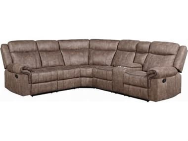 Acme Furniture Dollum Brown Upholstered Sectional Sofa ACFLV00397