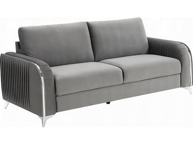 Acme Furniture Wenona Gray Velvet Upholstered Sofa ACFLV01710