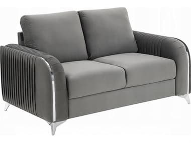 Acme Furniture Wenona Gray Velvet Upholstered Loveseat ACFLV01711
