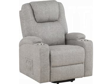 Acme Furniture Evander Light Gray Chenille Upholstered Recliner ACFLV02180