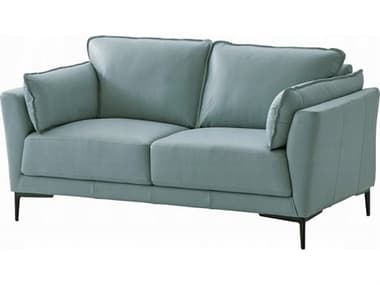 Acme Furniture Sage Green Black Leather Loveseat ACFLV02388