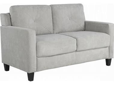 Acme Furniture Horatio Taupe Chenille Gray Upholstered Loveseat ACFLV02521