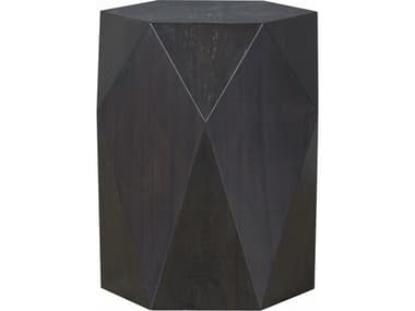 Acme Furniture Hanniel Hexagon Wood Black End Table ACFLV02776