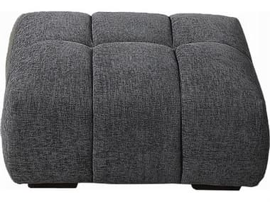 Acme Furniture Chosen Gray Chenille Upholstered Ottoman ACFLV02841