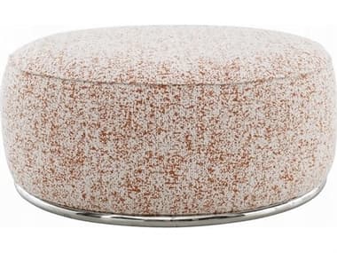 Acme Furniture Sahara Pattern Boucle Beige Upholstered Ottoman ACFLV03011