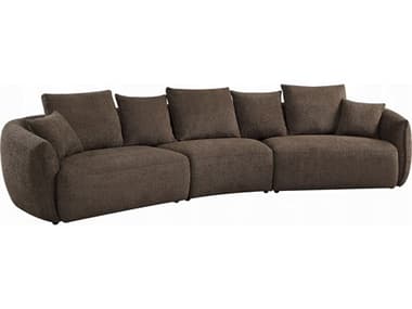 Acme Furniture Bash Macca Anthology Boucle Brown Upholstered Sofa ACFLV03250