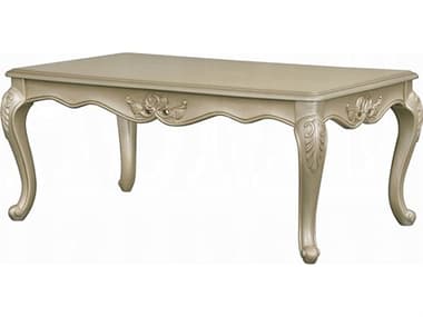 Acme Furniture Libertee Rectangular Wood Champagne Coffee Table ACFLV03825