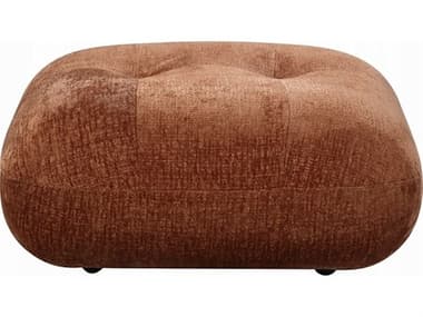 Acme Furniture Carrick Rust Brown Chenille Upholstered Ottoman ACFLV03921